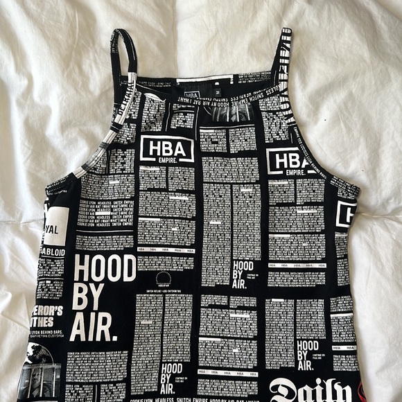Hood by Air HBA Empire collection newspaper dress - Picture 2 of 7